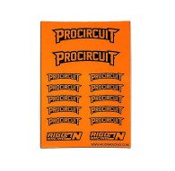 Stickers sheet Procircuit Fluo orange Size A6 - AIGOIN RACING - AR302