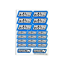 Stickers Nitrolux Bleu sur format A6 - AIGOIN RACING - AR3039