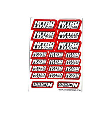 Stickers Nitrolux Rouge sur format A6 - AIGOIN RACING - AR3038