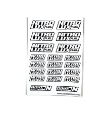 Stickers Nitrolux Blanc sur format A6 - AIGOIN RACING - AR3037