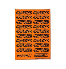 Stickers Hot Race Orange Fluo sur format A6 - AIGOIN RACING - AR3042