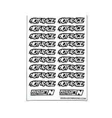 Stickers Hot Race Blanc sur format A6 - AIGOIN RACING - AR3045