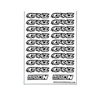 Stickers sheet Hot Race White Size A6 - AIGOIN RACING - AR3045