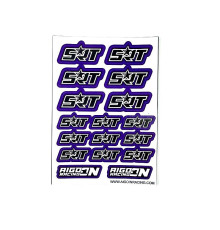Stickers SRT Violet sur format A6 - AIGOIN RACING - AR3056