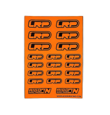 Stickers LRP Orange Fluo sur format A6 - AIGOIN RACING - AR3058