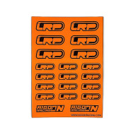 Stickers sheet LRP Fluo orange Size A6 - AIGOIN RACING - AR3058