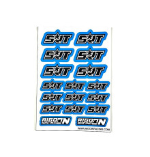 Stickers SRT Bleu sur format A6 - AIGOIN RACING - AR3055