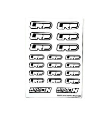 Stickers LRP Blanc sur format A6 - AIGOIN RACING - AR3061