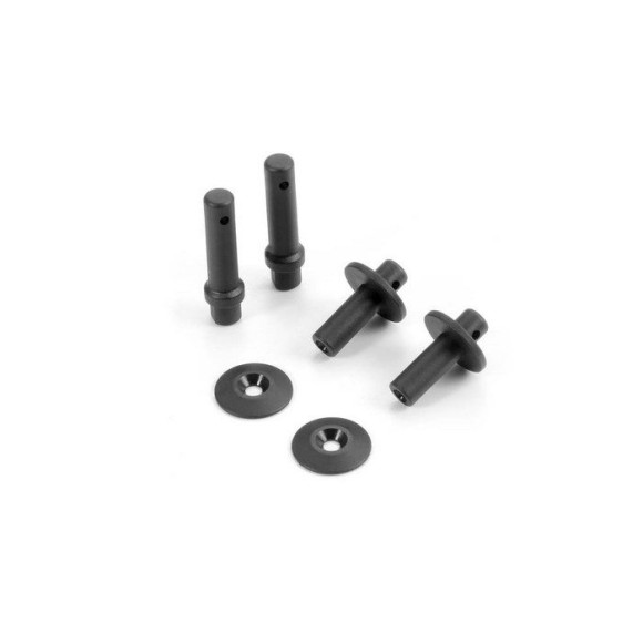 BODY MOUNT, BATTERY MOUNT - V2 & WING SHIM (2) - 361320 - XRAY