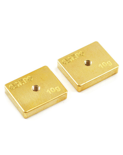 PRECISION BRASS 10G BALANCING WEIGHTS (PR) - CENTRO - C0511