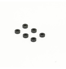 BLACK M3 FLAT WASHER 5.75mm x 2.0mm (6) - CENTRO - C0635-4