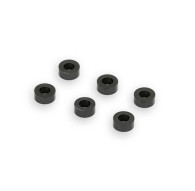 BLACK M3 FLAT WASHER 5.75mm x 2.5mm (6) - CENTRO - C0635-5