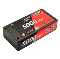 2S 5000MAH 7.4V 100C HARDCASE SHORTY LIPO BATTERY - CENTRO - C5015