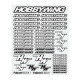 Planche de stickers Noir/Blanc - HOBBYWING - D0001BK/W