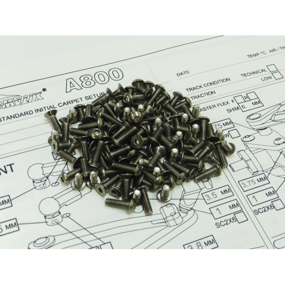  A800 Titanium Hex Socket Screw Set - HIRO SEIKO - 69998