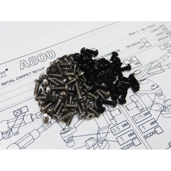  A800 Titan & Alum Hex Socket Screw Set - HIRO SEIKO - 69999