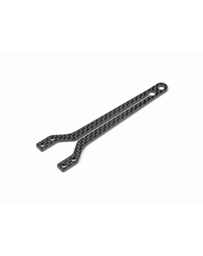 X4 Platine supérieure carbone avant 2.0mm - XRAY - 301072
