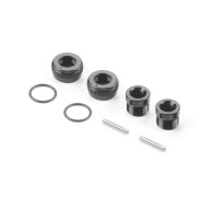 ALU ADJUSTABLE BODY POST STOP - BLACK (2) - XRAY - 301351-K