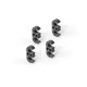 GRAPHITE SHIM FOR REAR BODY POST ADJUSTMENT 3.0MM (4) - 301390 - XRAY