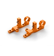 T4F ALU FRONT UPPER CLAMP (L+R) - ORANGE - 302038-O - XRAY