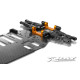 Attache basse suspension AR alu orange - XRAY - 302048-O