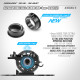 ALU ADJUSTMENT BALL-BEARING HUB +1MM - BLACK (2) - XRAY - 302064-K