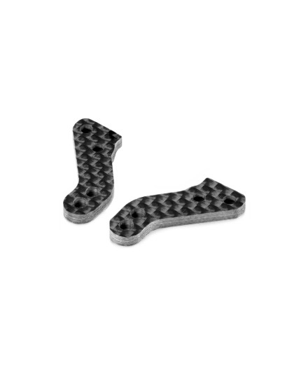 GRAPHITE EXTENSION PLATE FOR ALU STEERING BLOCK (2) - 302206 - XRAY