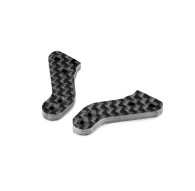 GRAPHITE EXTENSION PLATE FOR ALU STEERING BLOCK (2) - 302206 - XRAY