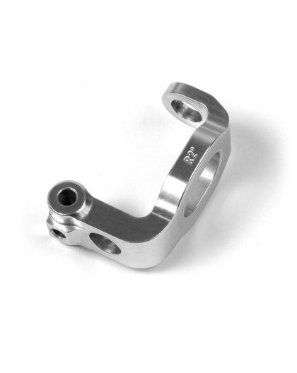 ALU C-HUB FRONT BLOCK, RIGHT - 2° DEG. - ORANGE - 302335 - XRAY