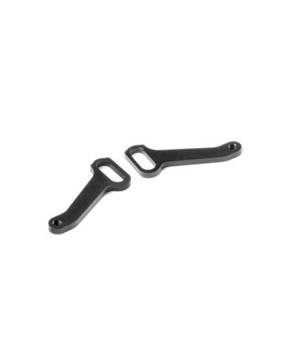 X4 ALU FRONT STEERING PLATE - SWISS 7075 T6 (2) - XRAY - 302392