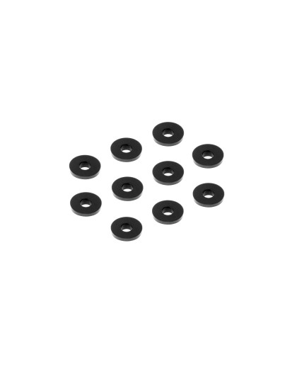 Rondelles alu noires 3x9x1.0mm (10) - XRAY - 303118-K