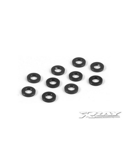 ALU SHIM 3x6x1.0MM - BLACK (10) - 303122-K - XRAY