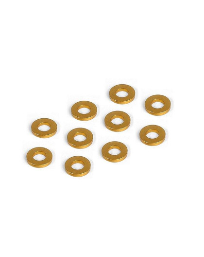 Rondelles alu oranges 3x6x1.0 mm (10) - XRAY - 303122-O