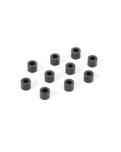 Rondelles alu noires 3x6x5.0mm (10) - XRAY - 303126-K