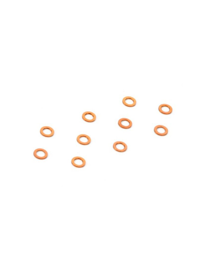 ALU SHIM 3x5x0.5MM - ORANGE (10) - 303142-O - XRAY