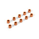 Rondelles alu oranges 3x5x4.0mm (10) - XRAY - 303144-O