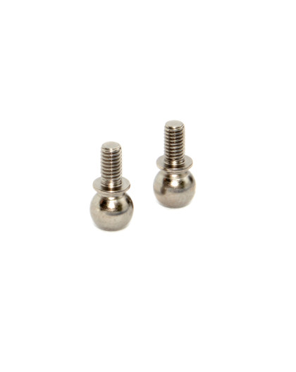 X4 Rotule 6mm avec filetage M3x5.5mm (2) - XRAY - 303260