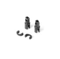 STEEL SOLID AXLE DRIVESHAFT ADAPTER (2) - XRAY - 305134