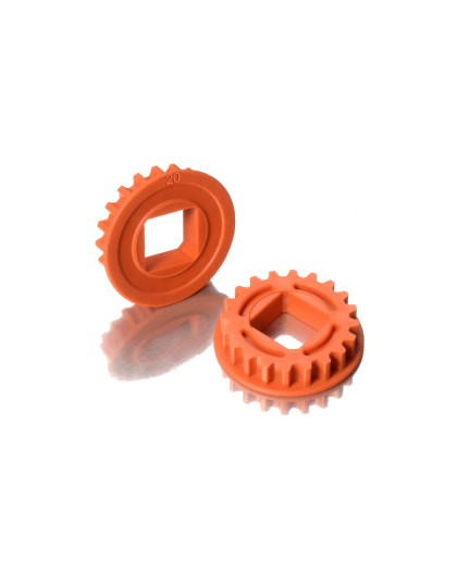 FIXED PULLEY FOR LAYSHAFT WITH BEARINGS 20T - GRAPHITE (2) - 305578-O