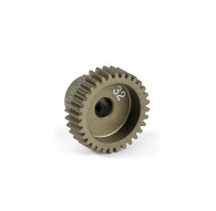 NARROW ALU PINION GEAR - HARD COATED 32T / 64 - 305982 - XRAY