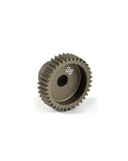 NARROW ALU PINION GEAR - HARD COATED 36T / 64 - 305986 - XRAY