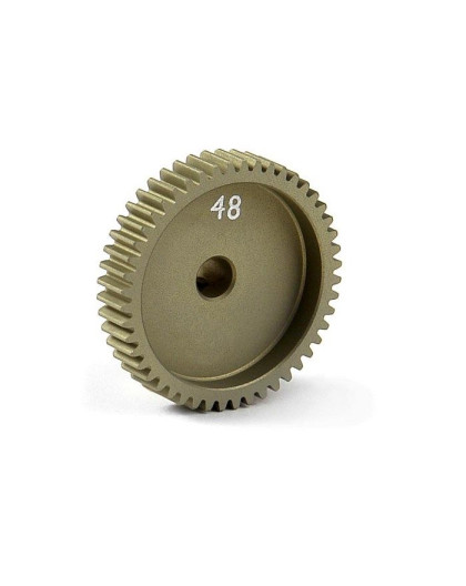 NARROW ALU PINION GEAR - HARD COATED 48T / 64 - 305998 - XRAY