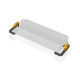T4'19 Support d'accu réglable carbone + laiton - XRAY - 306198