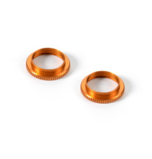 ULP ALU SHOCK ADJUSTABLE NUT - ORANGE (2) - 308043-O - XRAY