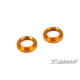 T4 ALU SHOCK ADJUSTABLE NUT - ORANGE (2) - 308042-O - XRAY