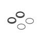 XLP2 ALU SHOCK ADJUSTABLE NUT - BLACK (2) - XRAY - 308047