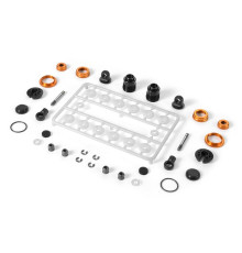 ULP ALU SHOCK ABSORBER-SET - ORANGE (2) - 308308-O - XRAY