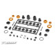 Jeu complet amortisseurs orange T4 (2) - XRAY - 308307-O
