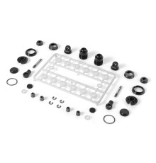 Jeu complet amortisseurs alu ULP Noir (2) - XRAY - 308308-K