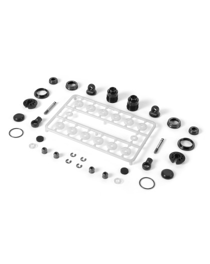 Jeu complet amortisseurs alu ULP Noir (2) - XRAY - 308308-K